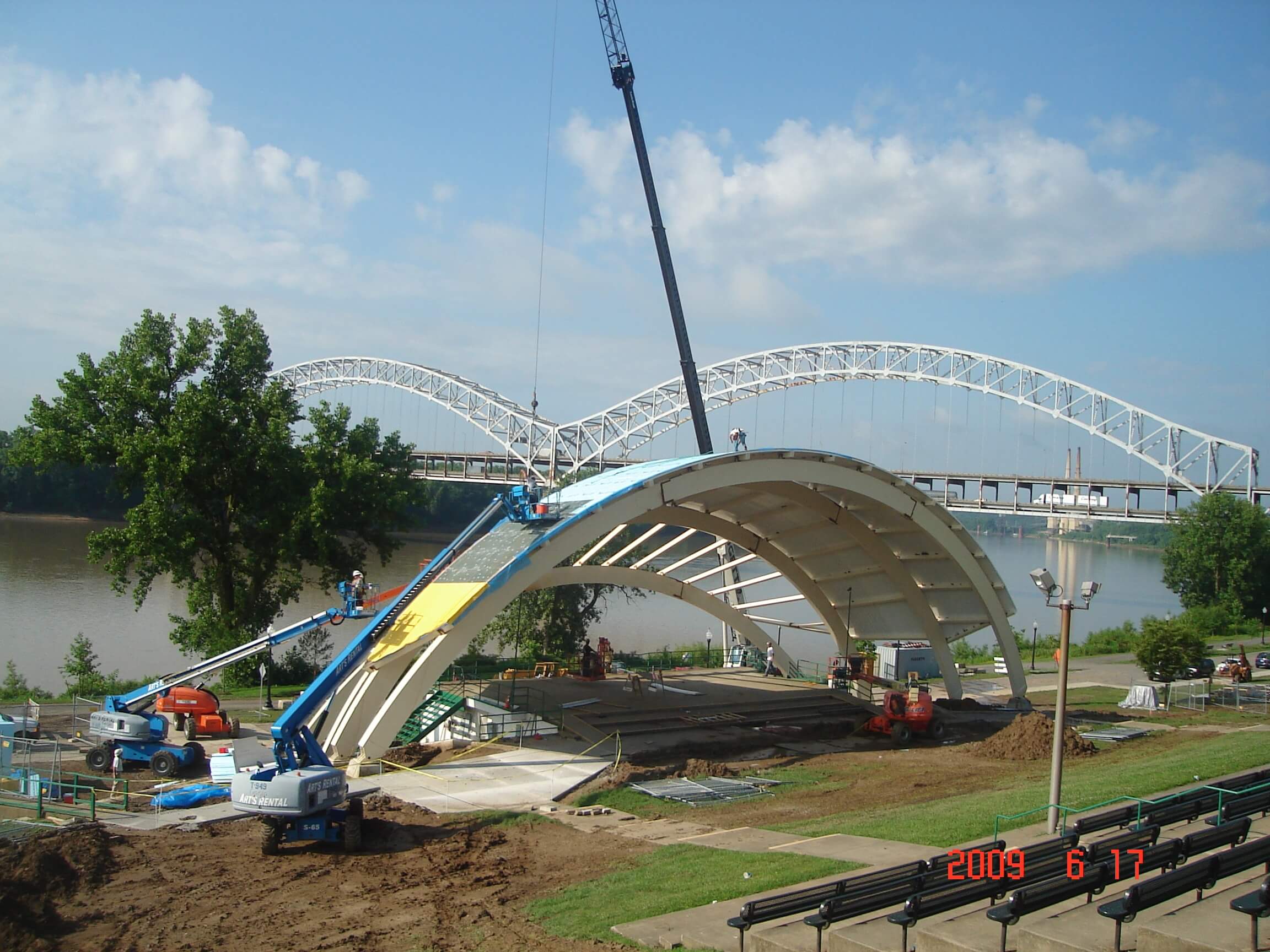 New Albany Riverfront Amphitheater Stage - MAC Construction